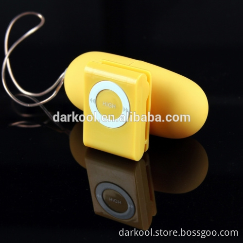 E007/Beautiful Wireless Mp3 Shaped Remote Controlled vibrator egg for woman vagina
